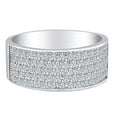 thumbnail image 1 of AFFY 1.03 Cttw Round Shape White Natural Diamond Engagement Bridal Band Ring In 10K Solid White Gold-Ring Size-7.5, 1 of 1