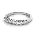 thumbnail image 1 of 1.05 ct Brilliant Round Cut Real Genuine Natural Diamond SI1-SI2 G-H Solid Real 14K White Gold Stackable Engagement Designer Art Deco Dainty Promise Wedding BW/ size 9, 1 of 6