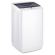 1.06 Cu.Ft. Portable Washing Machine, 7.7LBS Full-Automatic Laundry Washer with Stainless Steel Drum, 10 Wash Cycles & Auto-Balance, Compact Washer for Apartment RV Dorm Camping