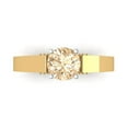 thumbnail image 1 of Clara Pucci 14K Yellow/White Gold 1.06ct Morganite Solitaire Ring for Women, 1 of 8