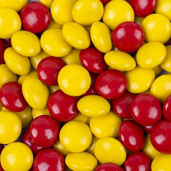 1,060ct Red & Yellow Coated Chocolate Gems for Birthdays, Weddings, Candy Buffets and More - 2.5lb