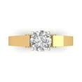 thumbnail image 1 of 1.06 ct Round Cut Moissanite Solitaire 18K Yellow/White Gold Womens Engagement Ring, 1 of 5