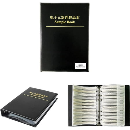 1% 0805 SMD Resistor Kit Sample Book (0 ohm-10M ohm) SMT Resistor Book Assorted 170 Values 8500pcs