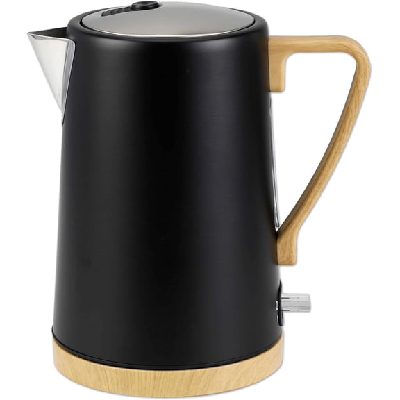 1.0L 1500W Gooseneck Electric Kettle - Stainless Steel Interior - Rapid-Boil - Auto Shut-Off, Boil-Dry Protection, Temperature Control, LED Indicator - White by The Display Guys