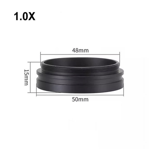 1.0X Auxiliary Objects Lens Microscope Camera Lens for Trinocular Stereo Zoom Microscope Barlow Glass Lens