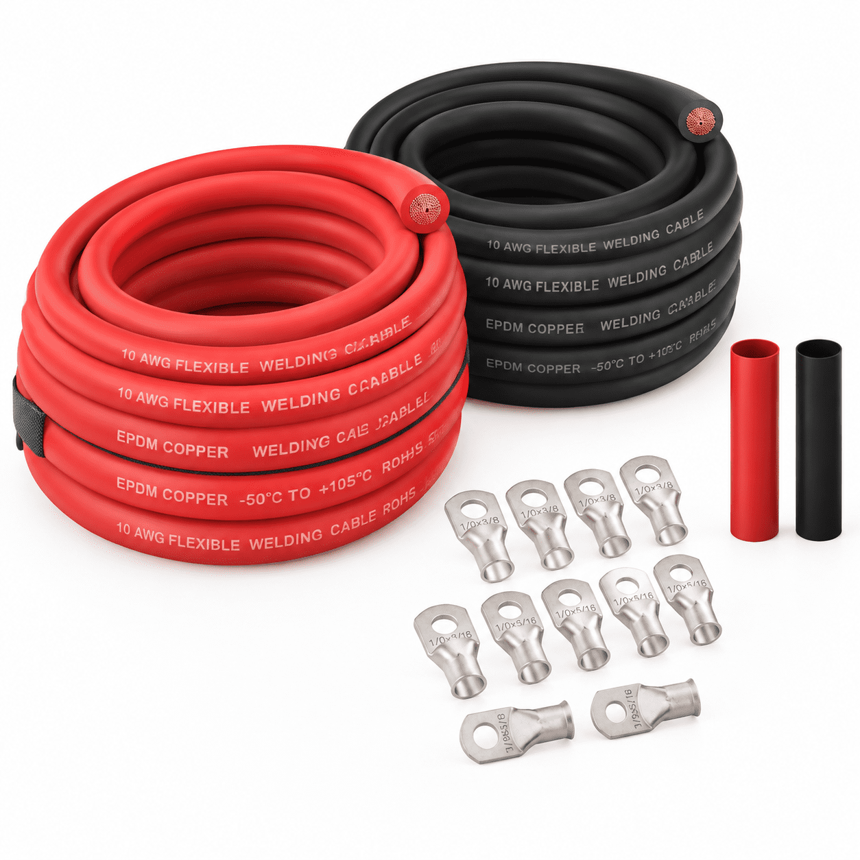 String And Wire 1/0awg Electrical Wire Cable 10ft with Lugs for High-Current ...
