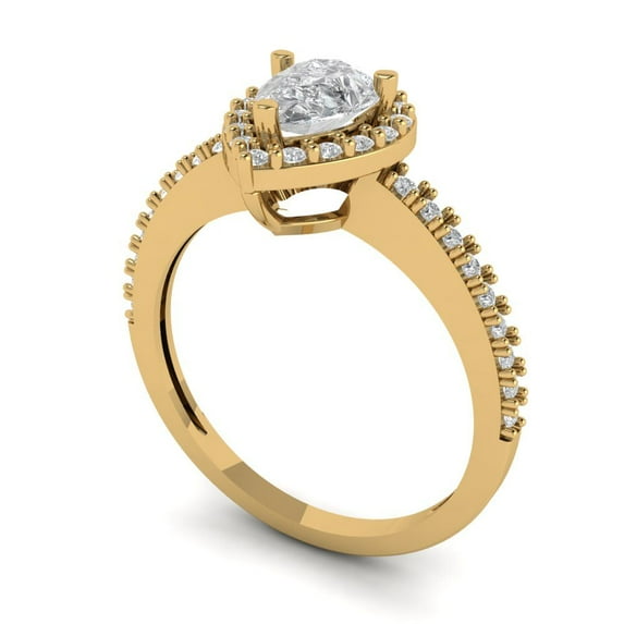 1.0ct Cushion Cut Clear Moissanite 14k White Gold Engraving Statement Bridal Wedding Solitaire Designer Ring Size 10.25