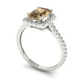 thumbnail image 1 of 1.0ct Cushion Cut Clear Moissanite 18k Yellow Gold Engraving Statement Bridal Wedding Solitaire Designer Ring Size 10.75, 1 of 7
