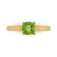 thumbnail image 1 of Clara Pucci 14K Yellow Gold 1ct Peridot Solitaire Ring for Women, 1 of 7