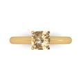 thumbnail image 1 of Clara Pucci 14K Yellow Gold 1ct YellowMoissanite Solitaire Ring for Women, 1 of 7