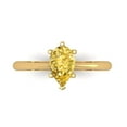 thumbnail image 1 of Clara Pucci 14K Yellow Gold 1ct Yellow Solitaire Ring for Women, 1 of 7