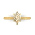 thumbnail image 1 of Solitaire Engagement Ring for Women - 1ct Natural Morganite in 14K Yellow Gold Promise Ring, 1 of 6
