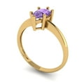 thumbnail image 1 of 1.0ct pear cut alexandrite 14k yellow gold Bridal Wedding Engagement Promise Anniversary Ring for Women size 7.75, 1 of 7