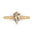 thumbnail image 1 of Solitaire Engagement Ring for Women - 1ct Yellow Moissanite in 14K Yellow Gold Promise Ring, 1 of 6