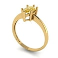 thumbnail image 1 of 1.0ct pear cut yellow moissanite 14k yellow gold Bridal Wedding Engagement Promise Anniversary Ring for Women size 4.75, 1 of 7