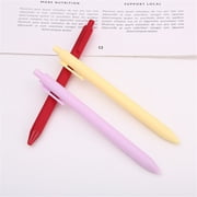 1.0mm Black Ink Retractable Ballpoint Pen Click Type Smooth Writing Pen Bold Line Stationery for Office Student