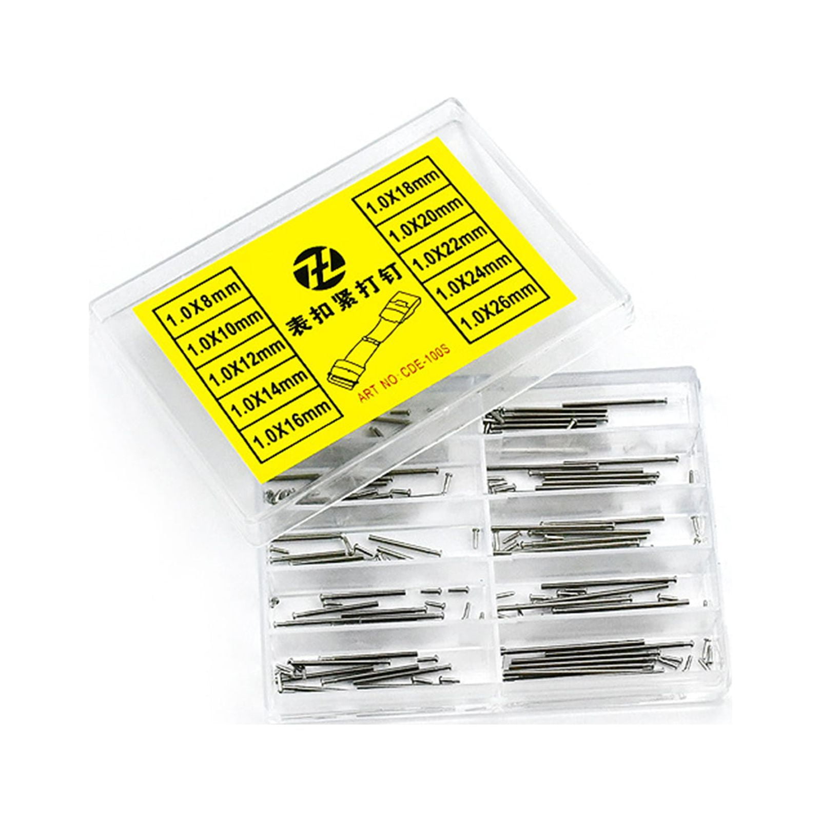 Watchmaker Spring 1.0mm Thick 8mm-26mm Tube Friction Pin Spring Bar for Watch Band Clasp ...