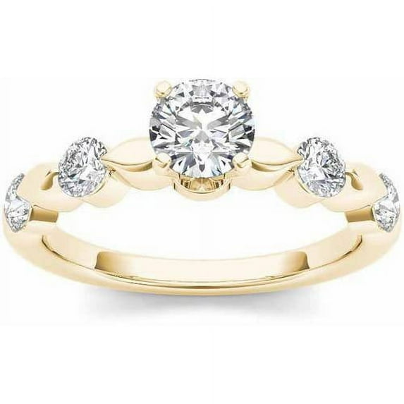 1-1/10 Carat T.W. Diamond Classic 14kt Yellow Gold Engagement Ring