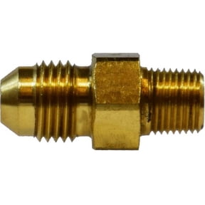 1-1/16-12 X 1/2 JIC X Ml St Adapter, JIC 37 Deg Flare, Brass Fittings