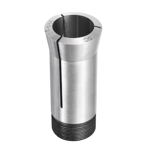 1-1/16" 5C Round Collet Precision Round Spring Collet Mill Chuck Holder 0.015mm Accuracy for CNC Engraving Machine Milling Lathe Tool, Silver