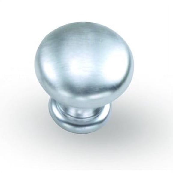 1 1/16" Solid Brass Knob - Satin Chrome