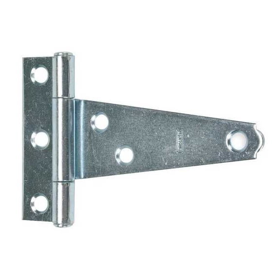 Tee Hinge, Steel, 27/32 in Leaf W x 2 1/4 in Leaf H, zinc plated 1RCR8