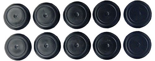 5-Pack 2.5 Inch Black Plastic Flush Mount Hole Plugs For Body & Sheet Metal - Niagara