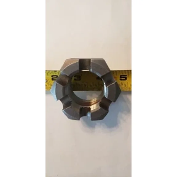 1 1/2-12 Astm A563 Gr-A Slotted Hex Nut , Castle Nut