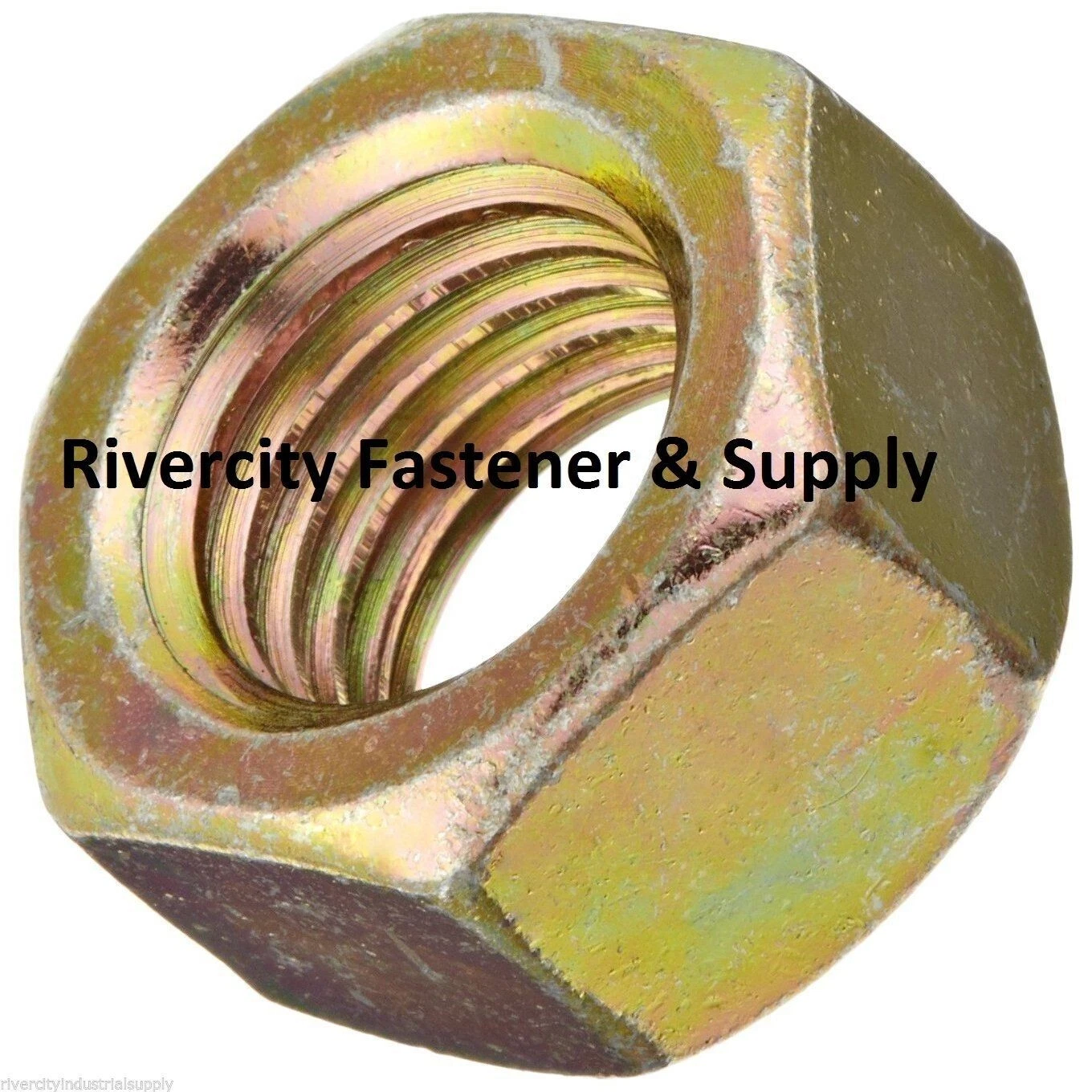 Qty 100 1/2-13 Grade 5 Finished Hex Nuts Zinc CR 3 RoHS Compliant 1/2 in. Nut