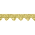 thumbnail image 1 of 1 1/2" (3.5cm) Scalloped Fringe Gimp | Fringe Trim # SF0150FG,, Light Gold #B7 (Light Yellow Gold) 5 Yards (15 ft/4.5m), 1 of 1