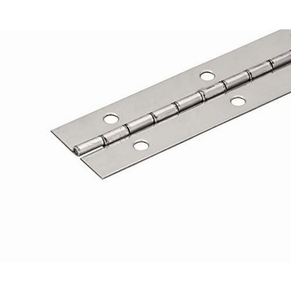 1 1/2" 304 Stainless Steel Continuous Hinge/Piano Hinge (36" Long)