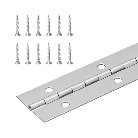 1 1/2" 304 Stainless Steel Continuous Hinge/Piano Hinge (36" Long)