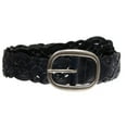thumbnail image 1 of 1 1/2" (37 mm) Women's Oval Braided Woven Leather Belt, 1 of 2