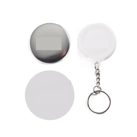 1-1/2" 37mm 100 Sets Plastic KeyChain Bad Button Supply Materials For Pro Bad Button Maker ,Easy to Use