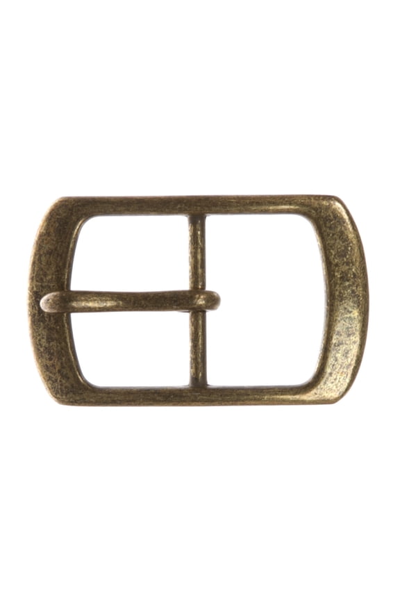 1 1/2" (38 mm) Center Bar Single Prong Rectangular Belt Buckle