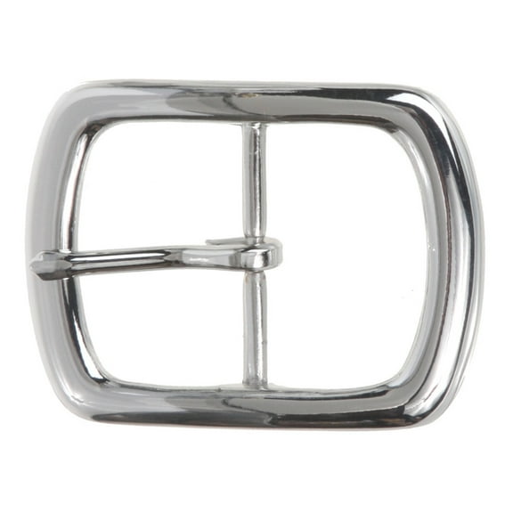1 1/2" (38 mm) Nickel Free Center Bar Single Prong Rectangular Belt Buckle
