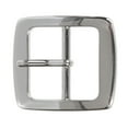 thumbnail image 1 of 1 1/2" (38 mm) Nickel Free Center Bar Single Prong Square Belt Buckle, 1 of 1