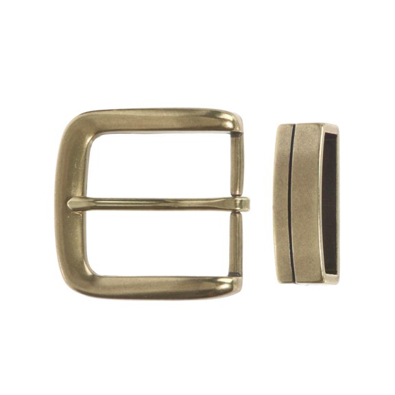 1 1/2" (38 mm) Nickel Free Single Prong Square Belt Buckle Set