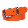 thumbnail image 1 of 1 1/2" (38 mm) Snap On Nickel Free Faux Synthetic Patent Leather Fashion Plain Belt, 1 of 1