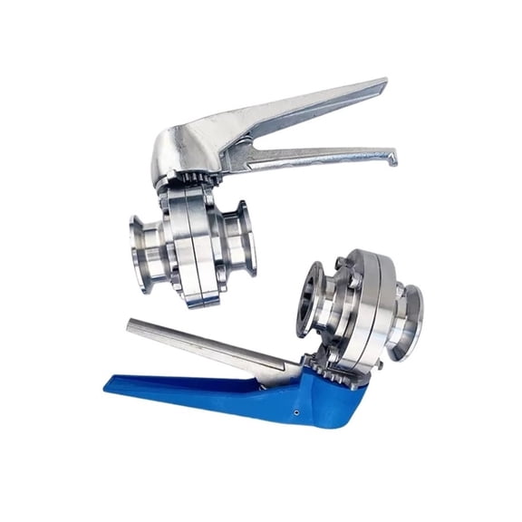 1-1/2" 38mm S304 Stainless Steel Sanitary 1.5" Tri Clamp Butterfly Valve Squeeze Trigger For Homebrew Dairy Product ,Offering Precision and Performance