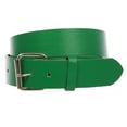 thumbnail image 1 of 1 1/2" (38mm) Snap On Plain Leather Jean Belt With Roller Buckle, 1 of 2