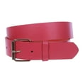 thumbnail image 1 of 1 1/2" (38mm) Snap On Plain Leather Jean Belt With Roller Buckle, 1 of 2