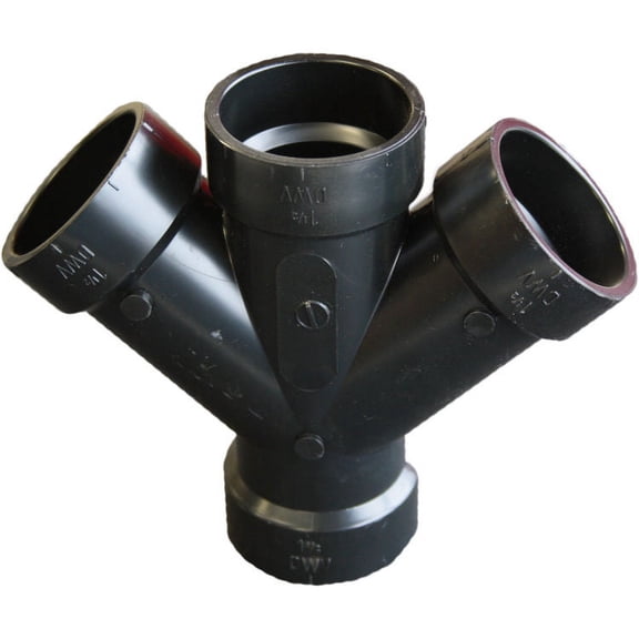 1-1/2" ABS Double 45 Degree Wye