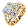 thumbnail image 1 of 1 1/2 Carat Diamond Engagement Ring Band in 14K Yellow Gold (Ring Size 5.5), 1 of 5