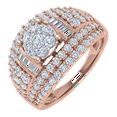 thumbnail image 1 of 1 1/2 Carat Diamond Ring Band in 14K Rose Gold (Ring Size 8), 1 of 5