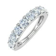 thumbnail image 1 of 1 1/2 Carat Diamond Wedding Band Ring in 14K White Gold (Ring Size 7), 1 of 6