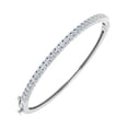 thumbnail image 1 of 1 1/2 Carat Prong Set Diamond Ladies Bangle Bracelet in 14K White Gold (SI1-SI2 Clarity), 1 of 3