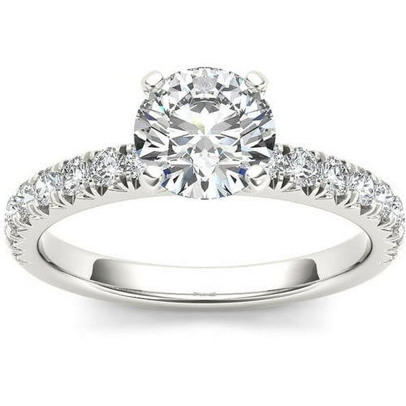 1-1/2 Carat T.W. Diamond Classic 14kt White Gold Engagement Ring