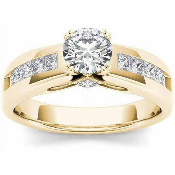 1-1/2 Carat T.W. Diamond Classic 14kt Yellow Gold Engagement Ring