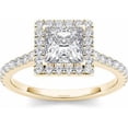 thumbnail image 1 of 1-1/2 Carat T.W. Diamond Single Halo 14kt Yellow Gold Engagement Ring, 1 of 5